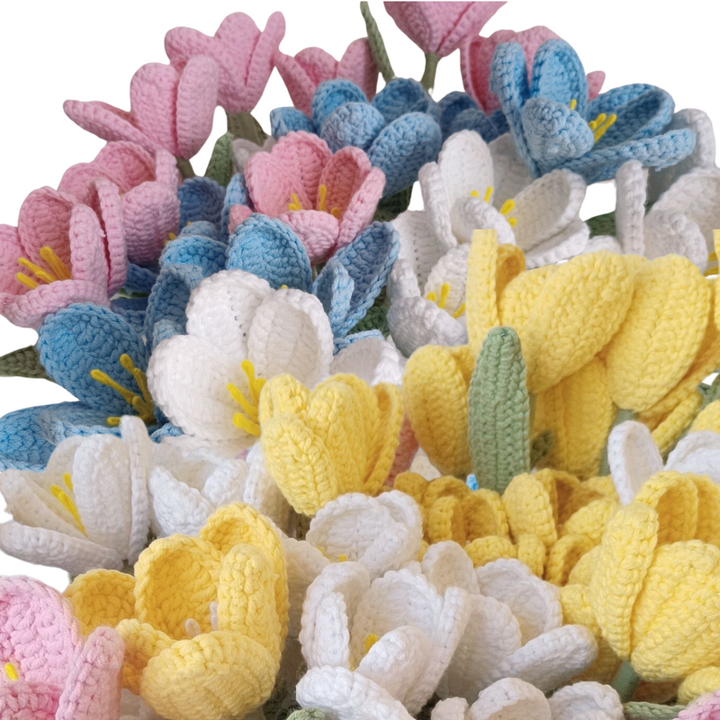 Hand-Woven Crochet Flower Bouquet Small