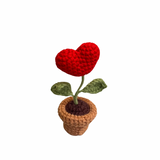 Handmade Crochet Flower Mini Potted Plant