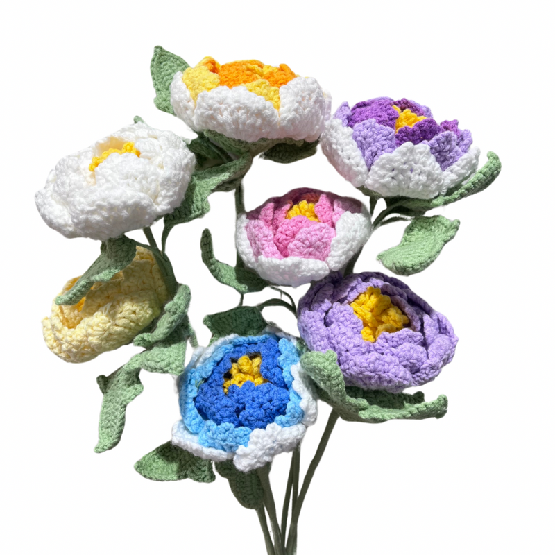 Hand-Woven Crochet Flower Bouquet Small