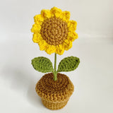 Handmade Crochet Flower Mini Potted Plant