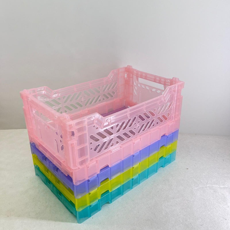 Foldable Storage Crate Double Handles Small