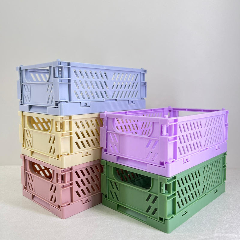 Foldable Storage Crate Double Handles Small