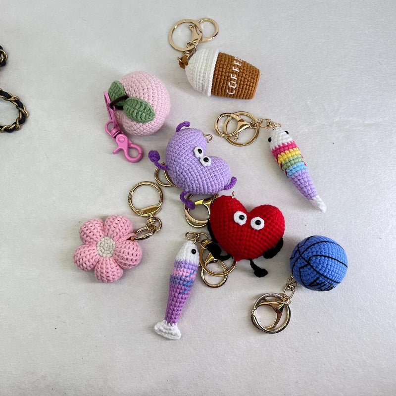 Handmade Crochet Keychain Small