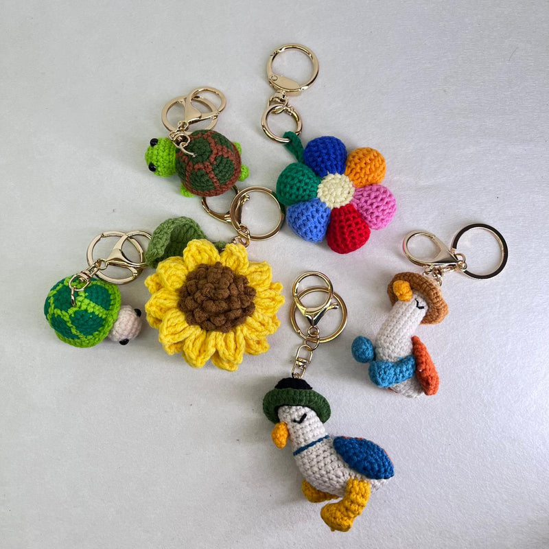 Handmade Crochet Keychain Small