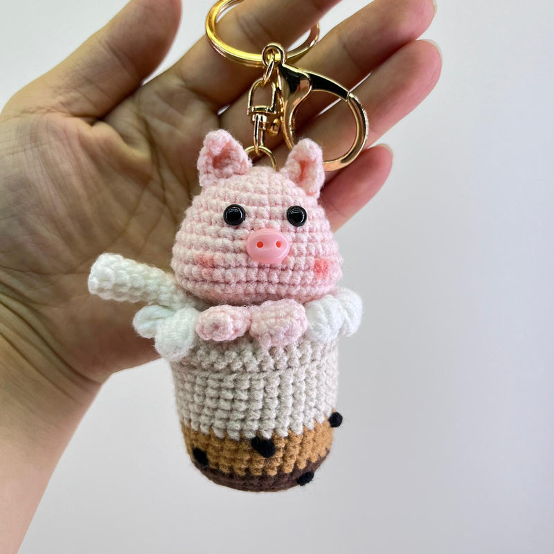 Handmade Crochet Keychain Large