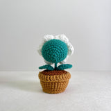 Handmade Crochet Flower Mini Potted Plant