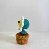 Handmade Crochet Flower Mini Potted Plant