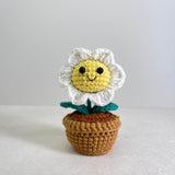 Handmade Crochet Flower Mini Potted Plant