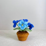 Handmade Crochet Flower Mini Potted Plant