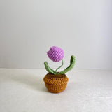 Handmade Crochet Flower Mini Potted Plant