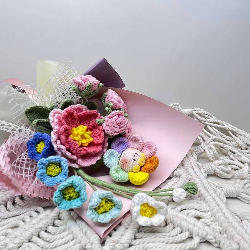 Charming Crochet Flower Bouquet - Joyful Harmony II