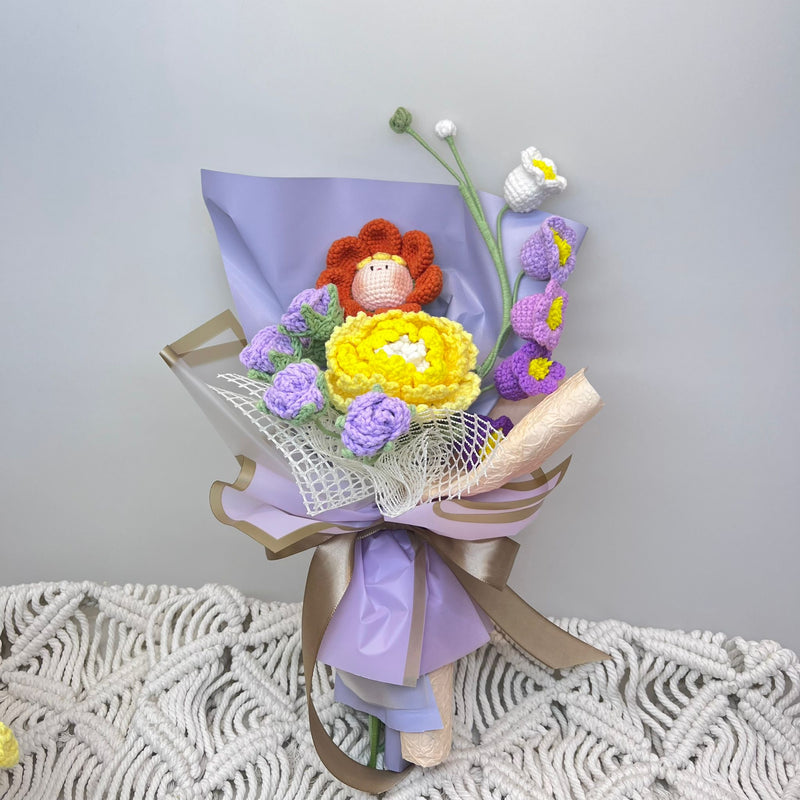 Charming Crochet Flower Bouquet - Joyful Harmony