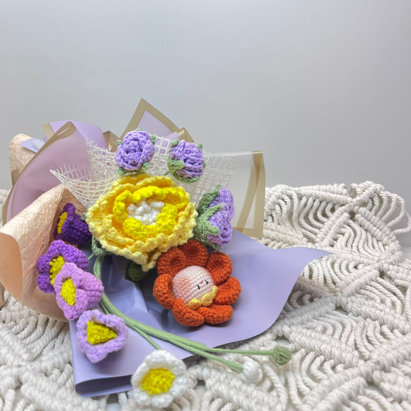 Charming Crochet Flower Bouquet - Joyful Harmony