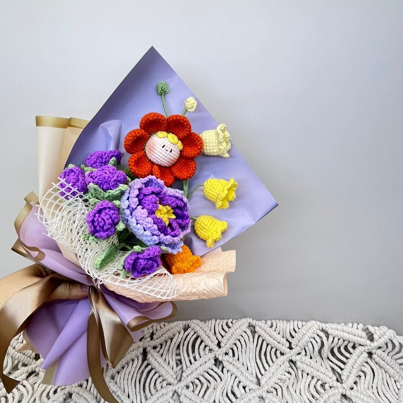 Charming Crochet Flower Bouquet - Joyful Harmony II