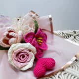 Charming Crochet Flower Bouquet - Hearts & Blooms