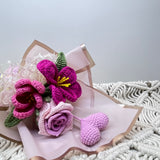 Charming Crochet Flower Bouquet - Hearts & Blooms II