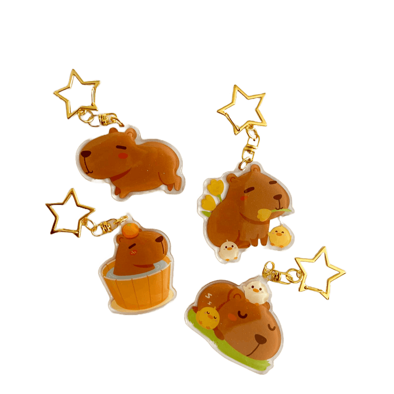 Acrylic Keychain - Capybara in Onsen - KLOSH