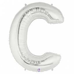 Balloon - Foil Alphabet 14" C Silver - KLOSH