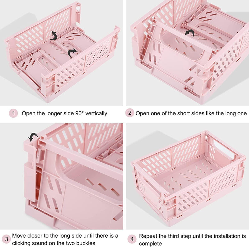 Foldable Storage Crate Double Handles Medium - KLOSH