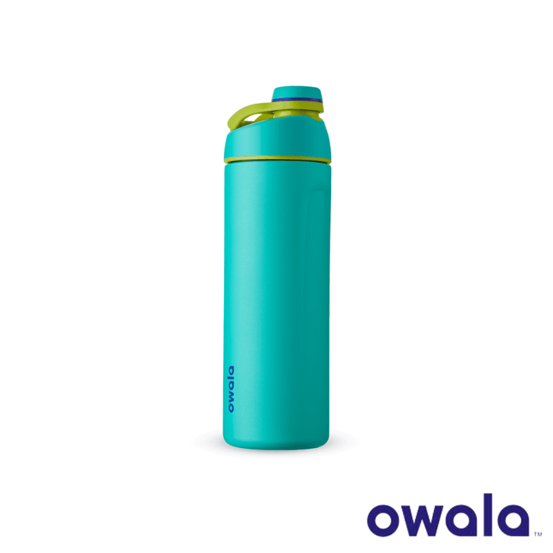 Owala FreeSip Water Bottle Stainless Steel, 24 Oz., Smooshed Blueberry Blue  