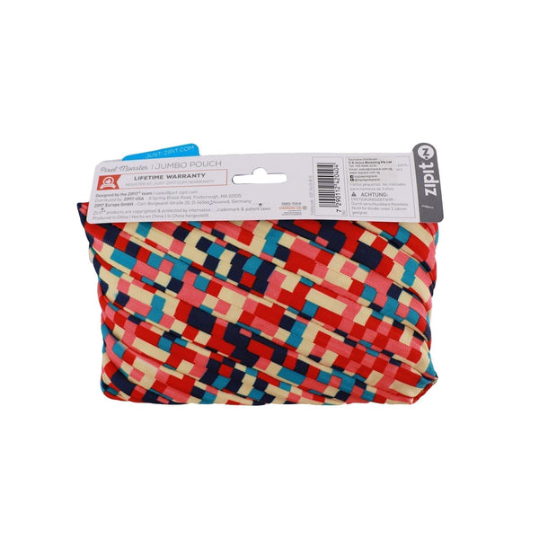 Pouches - Pixel Monster Jumbo Blue & Red - KLOSH