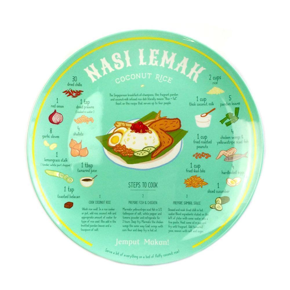 Recipe Plate - Nasi Lemak I Klosh Online Gift Souvenir Store – KLOSH